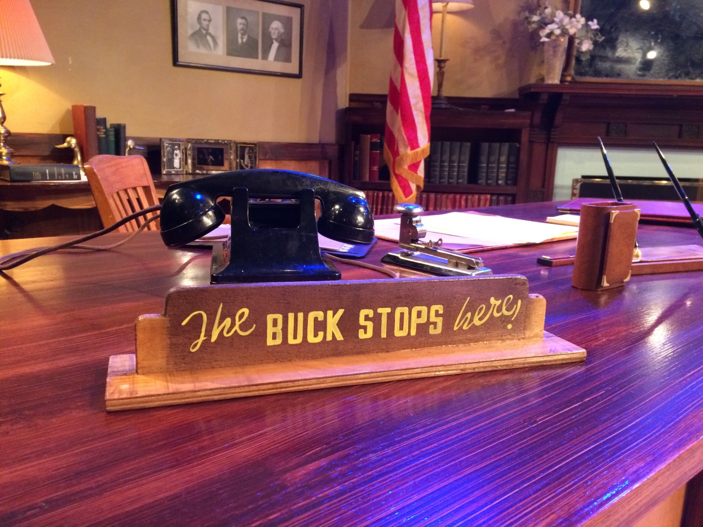 The Buck Stops Here Desk Sign Nova Grayson Casillo